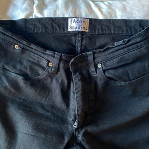 Acne Studios Men’s 34/32 Max Stay Cash Black Jeans